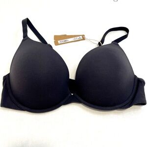 SKIMS 38D Onyx Fits Everybody Push Up Demi Bra Underwire NWT